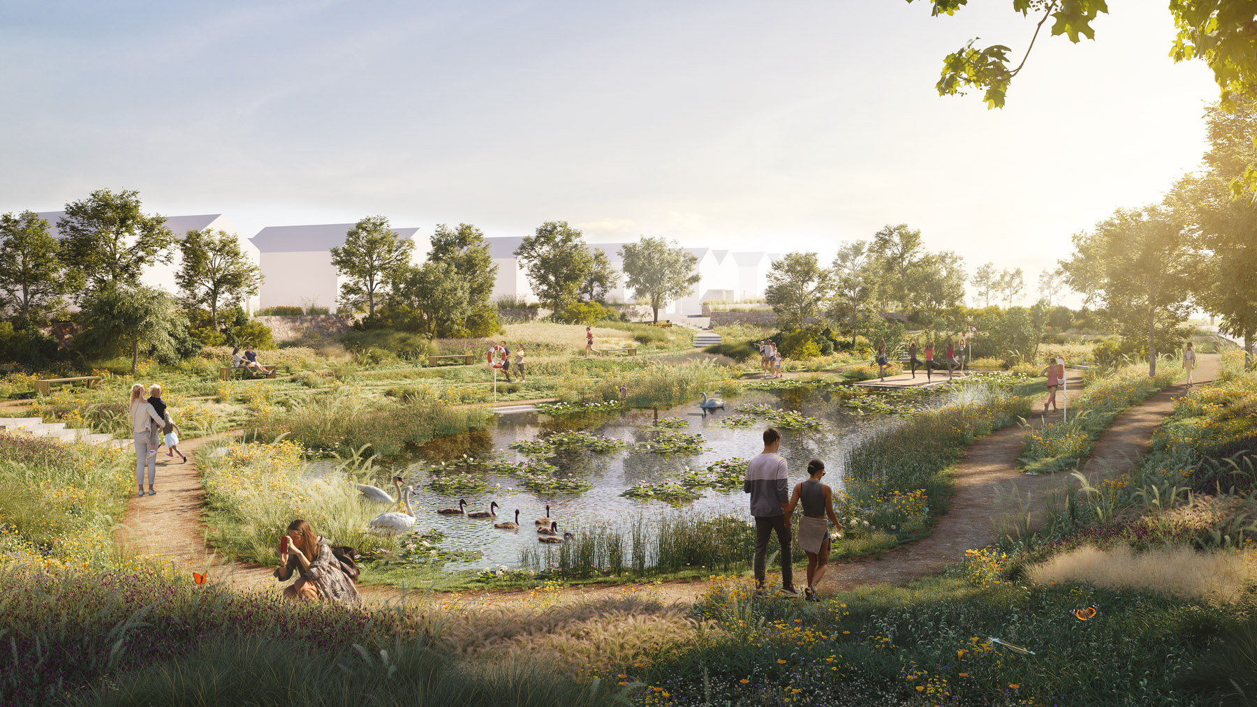Langarth Cgi Northern Pond