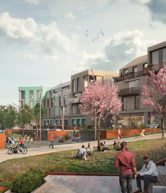 Langarth Square Cgi