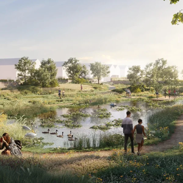 Langarth Northern Ponds Render 1 Scaled