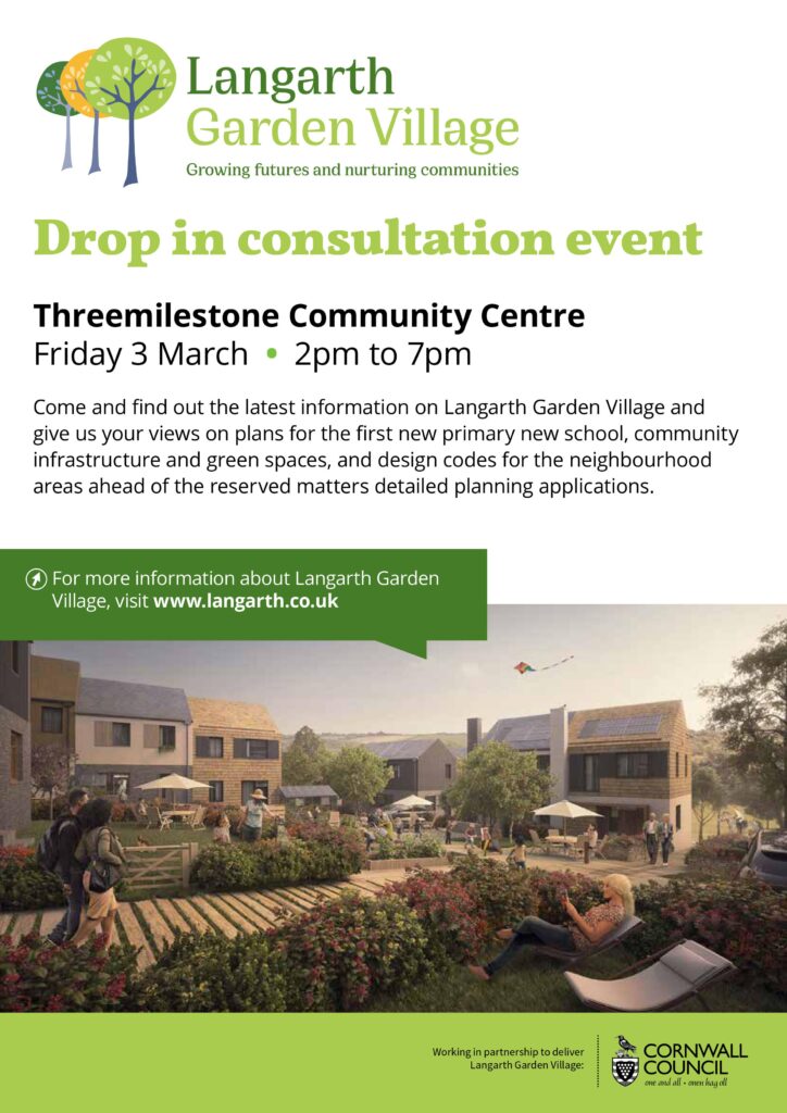 Langarth Garden Village drop in consultation