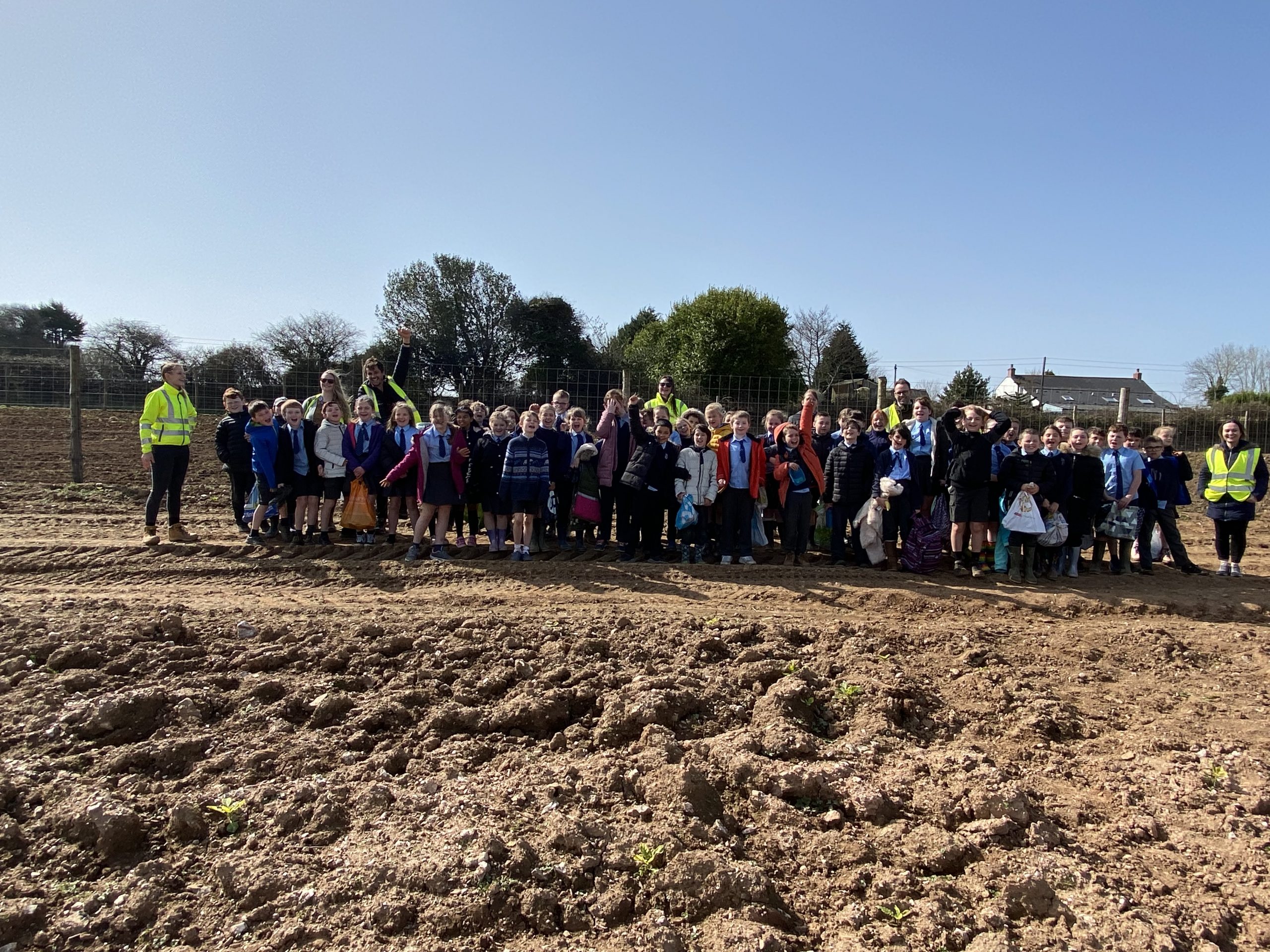 Langarth junior tree planters